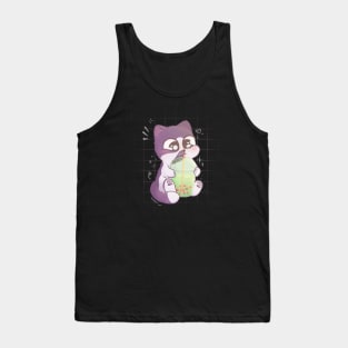 Cat Boba Bubble Tea Tank Top